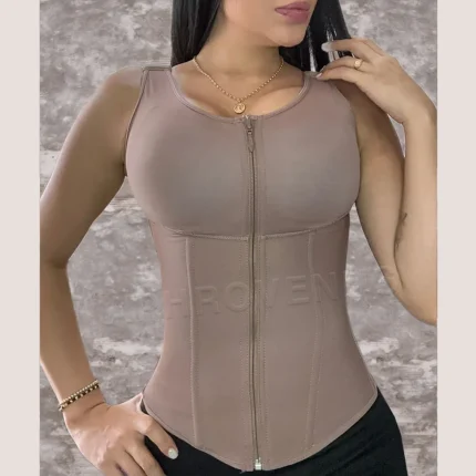 Cosméticos e outros produtos de beleza Compre Cinta Modeladora Colombiana Feminina – Colete com Zíp | Loja dos Cabelos