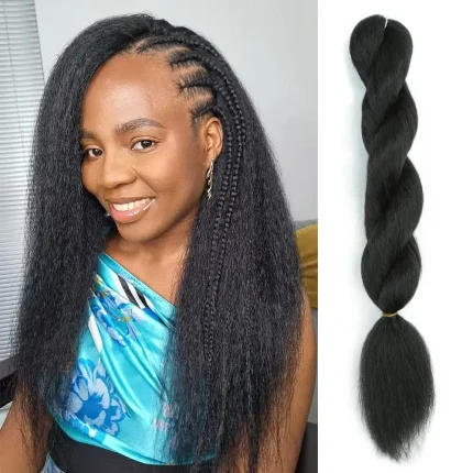 Extensões de cabelo Sintético Compre Cabelo de Crochê Vixen 26” Kinky Liso – Fibra Sintéti | Loja dos Cabelos