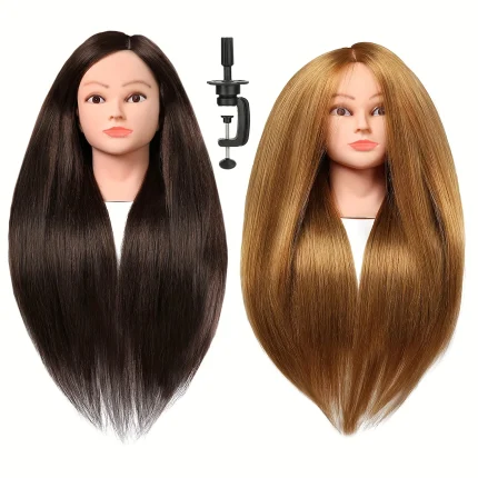 Cosméticos e outros produtos de beleza Compre Cabeça de Manequim com 80% Cabelo Humano para Treinam | Loja dos Cabelos