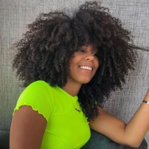 Perucas Compre Peruca Afro 100% Cabelo Humano com Franja, Pronta par | Loja dos Cabelos