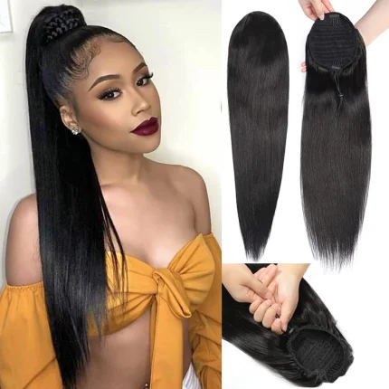 Rabo de Cavalo Compre Rabo de Cavalo com Cabelo Humano Liso 100% Remy Brasi | Loja dos Cabelos