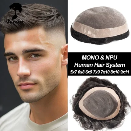 Perucas Compre Prótese Capilar Masculina com Cabelo Humano Indiano, | Loja dos Cabelos