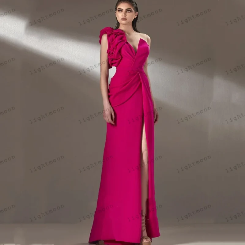Vestidos de Cerimónia Compre Vestido de Baile Longo com Fenda Alta – Tafetá Plissa | Loja dos Cabelos