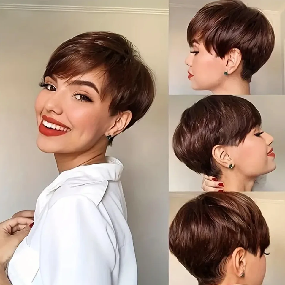 Comprar Perucas Compre Peruca Pixie Curta com Franja – Cabelo Humano Brasile na Loja dos Cabelos – Entrega Rápida! Perucas Compre Peruca Pixie Curta com Franja – Cabelo Humano Brasile | Loja dos Cabelos
