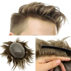 Perucas Compre Peruca Masculina Frontal com Linha Fina e Nó Invisíve | Loja dos Cabelos