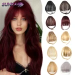 Extensões de cabelo Sintético Compre Franja Postiça Castanha 6 Polegadas – Cabelo Sintétic | Loja dos Cabelos