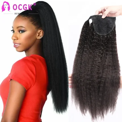 Rabo de Cavalo Compre Rabo de Cavalo Encapado Kinky Liso, Aplique de Cabelo | Loja dos Cabelos