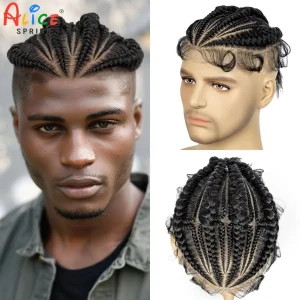 Perucas Compre Peruca Masculina com Tranças Cornrow | Cabelo Branco | Loja dos Cabelos
