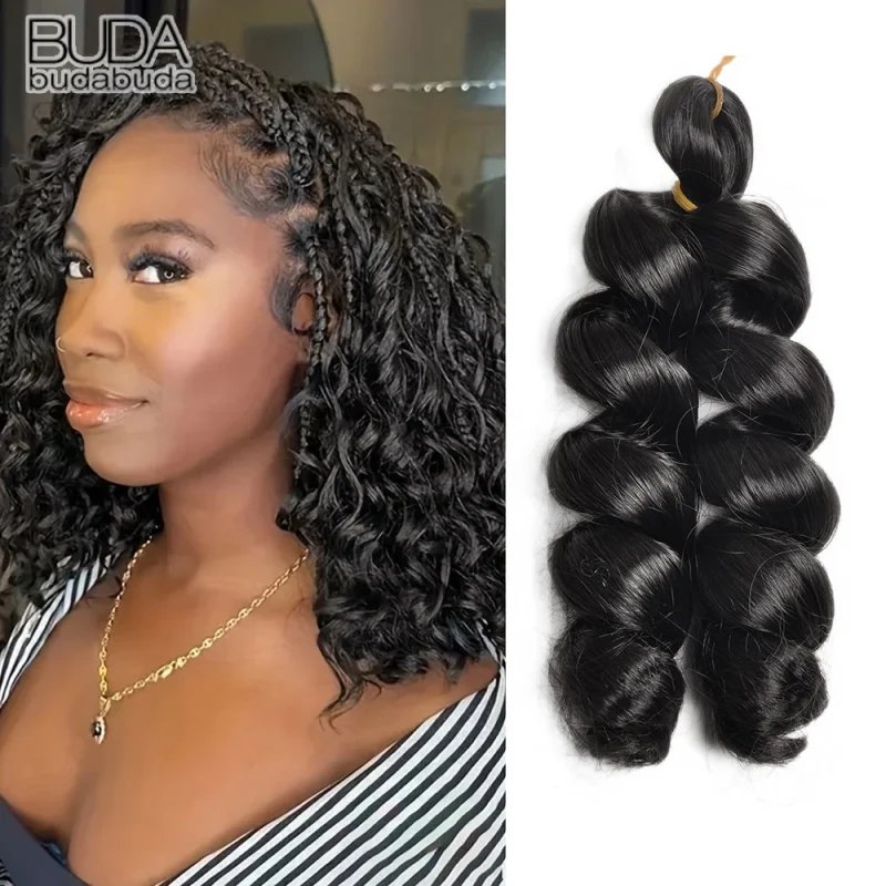 Extensões de cabelo Sintético Compre Extensão de Cabelo de Crochê Sintético Onda Solta Fra | Loja dos Cabelos