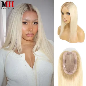 Extensões de cabelo Natural Compre Topper de Cabelo Humano Remy 16 Polegadas Liso, Loiro | Loja dos Cabelos