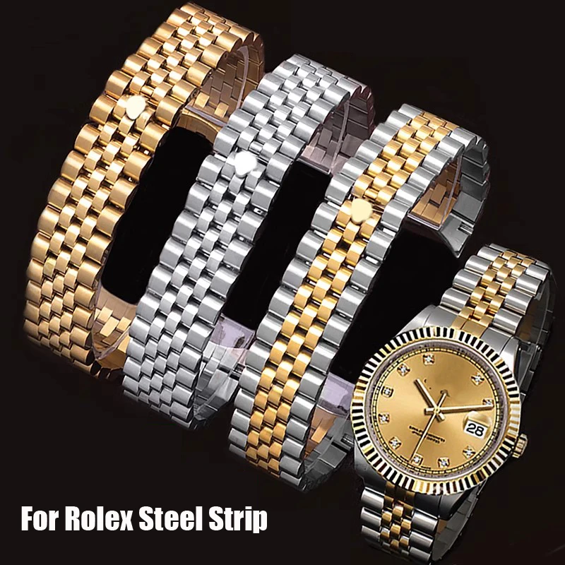Bolsas e acessórios Compre Pulseira de Aço Inoxidável 904L para Rolex Datejust, | Loja dos Cabelos