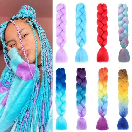 Extensões de cabelo Sintético Compre Extensão de Cabelo Sintético Jumbo 60cm para Trança, | Loja dos Cabelos