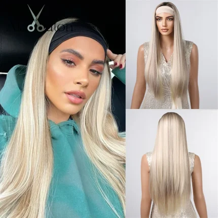 Perucas Compre Peruca Sintética com Faixa de Cabelo (Headband) – Lon | Loja dos Cabelos