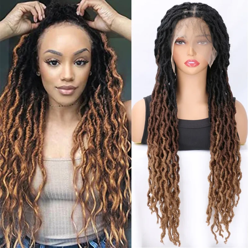 Perucas Compre Peruca Sintética de 24 Polegadas com Falsos Dreads | Loja dos Cabelos