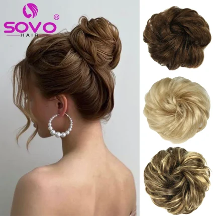 Extensões de cabelo Natural Compre Coque Castanho com Mechas Rosas Ondulado 100% Cabelo | Loja dos Cabelos