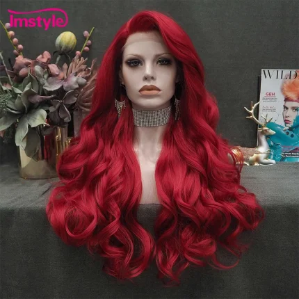 Perucas Compre Peruca Vermelha Longa Feminina Imstyle com Renda Fron | Loja dos Cabelos