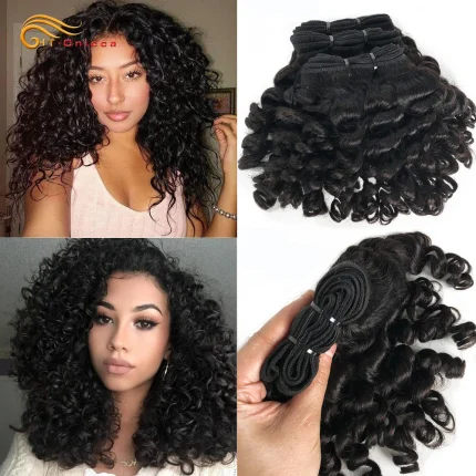 Extensões de cabelo Natural Compre Cabelo Humano Indiano Cacheado Bouncy – Pacotes Remy | Loja dos Cabelos
