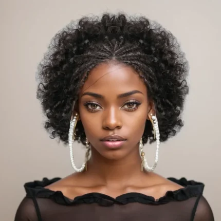 Perucas Compre Peruca Afro Puff Encaracolada com Frontal 13×4, Tranç | Loja dos Cabelos