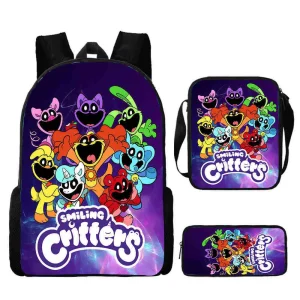 Bolsas e acessórios Compre Mochila Escolar Infantil 3D Criaturas Sorridentes – | Loja dos Cabelos