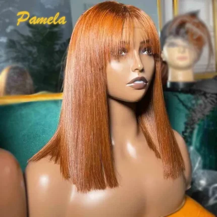Perucas Compre Peruca Lace Front Ginger Laranja 250% Densidade com F | Loja dos Cabelos