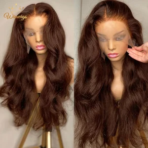 Perucas Compre Peruca Lace Front Castanho Chocolate com Ondas Natura | Loja dos Cabelos