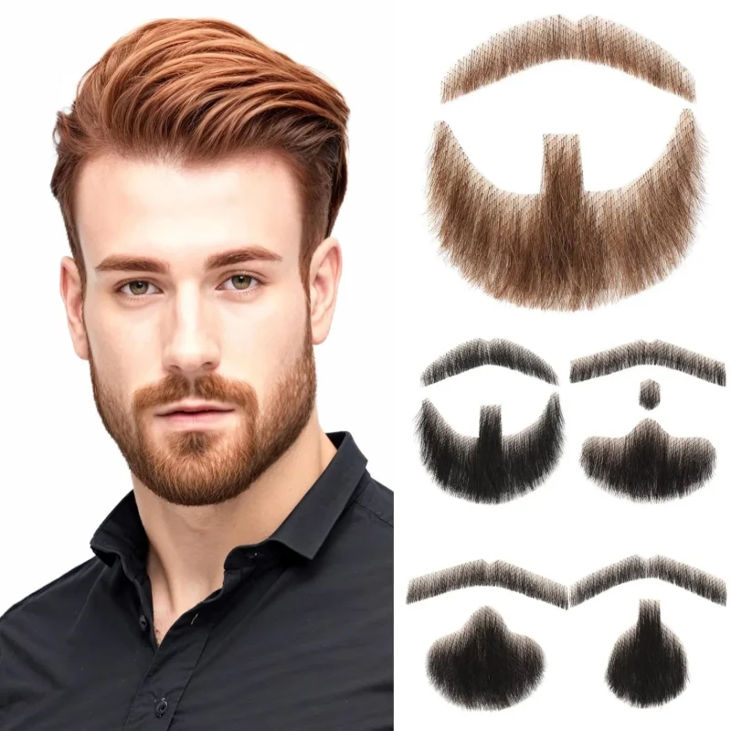 Barbas Compre Barba e Bigode Sintéticos Realistas Aparáveis | Loja dos Cabelos