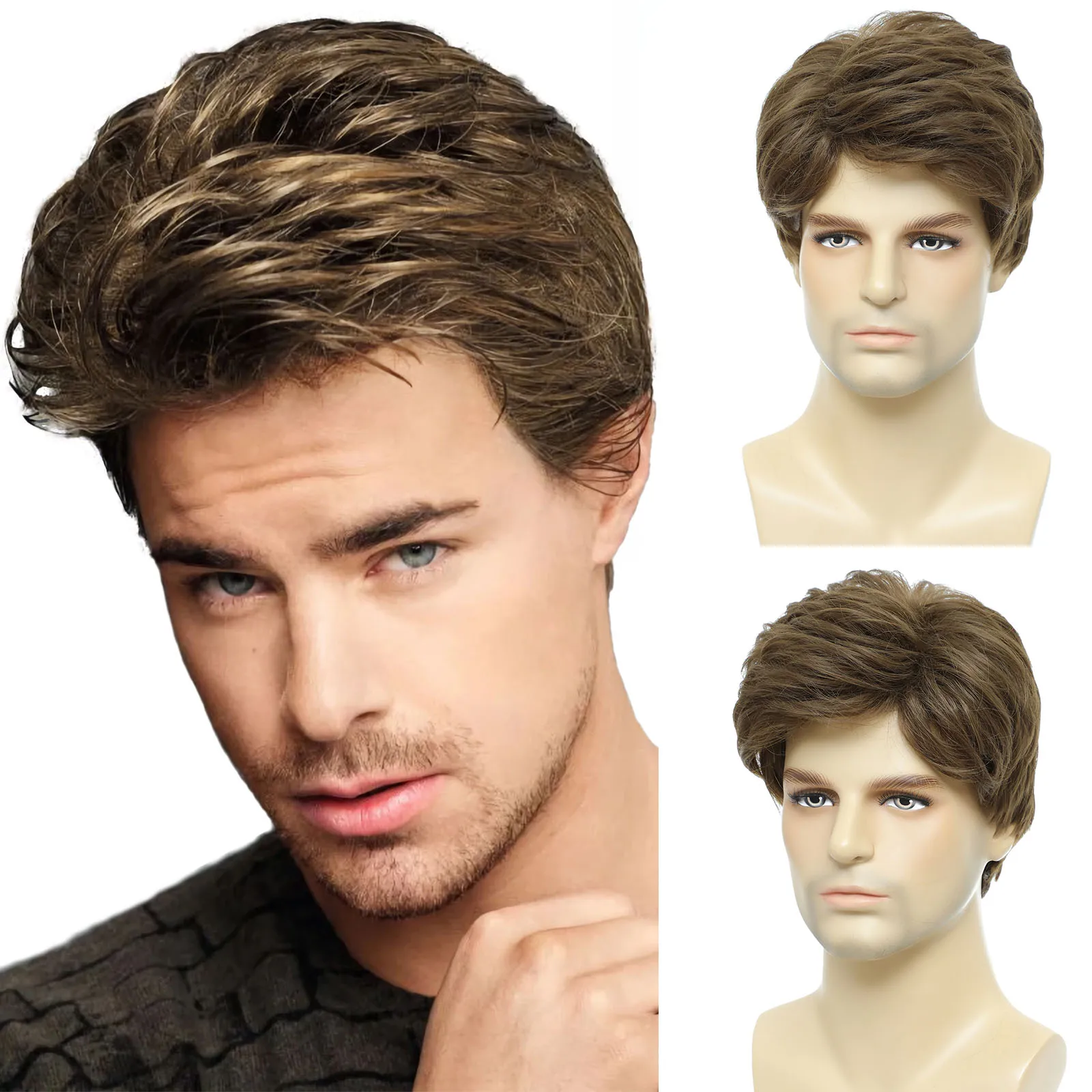 Comprar Perucas Compre Peruca Masculina Curta Marrom em Camadas – Cabelo Sin na Loja dos Cabelos – Entrega Rápida! Perucas Compre Peruca Masculina Curta Marrom em Camadas – Cabelo Sin | Loja dos Cabelos