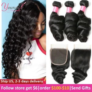 Extensões de cabelo Natural Compre Cabelo Humano Brasileiro Ondulado Solto com Fecho de | Loja dos Cabelos