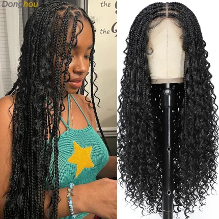 Perucas Compre Peruca Longa Trançada Boho com Renda Completa, Trança | Loja dos Cabelos