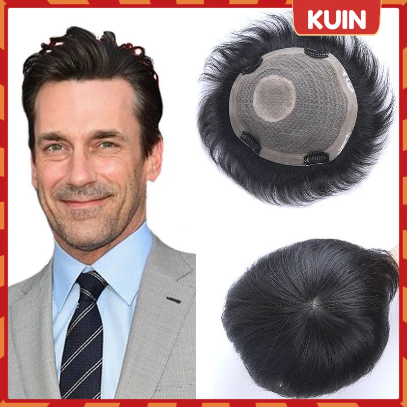 Perucas Compre Peruca Masculina de Cabelo Humano Remy com Renda Suíç | Loja dos Cabelos