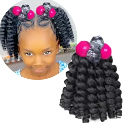 Extensões de cabelo Sintético Compre Extensão Infantil de Rabo de Cavalo Trançado com Miça | Loja dos Cabelos