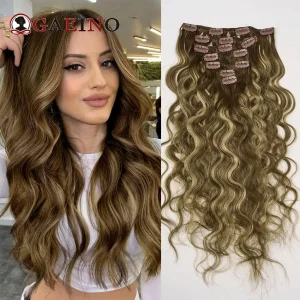 Extensões de cabelo Natural Compre Extensões de Cabelo Humano 100% Remy com Clipe – Onda | Loja dos Cabelos