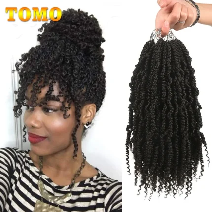 Extensões de cabelo Sintético Tomo Bomba Torção Crochê Ombre – Tranças Sintéticas Pré-Loop de 14″ para Mulheres | Loja dos Cabelos