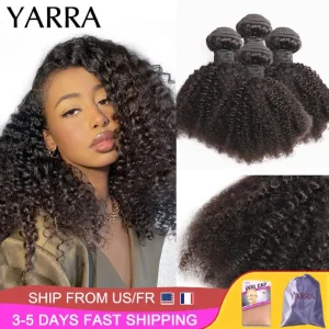 Extensões de cabelo Natural Cabelo Humano Afro Kinky 4B 4C Encaracolado – Feixes para Tecer em Atacado | Loja dos Cabelos