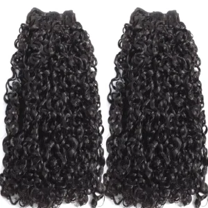Extensões de cabelo Natural Extensões de Cabelo Humano Brasileiro Encaracolado Pixie 10″-26″ – Pacotes 1/3/4 com Trama Dupla para Mulheres | Loja dos Cabelos
