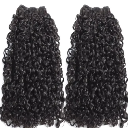 Extensões de cabelo Natural Extensões de Cabelo Humano Brasileiro Encaracolado Pixie 10″-26″ – Pacotes 1/3/4 com Trama Dupla para Mulheres | Loja dos Cabelos