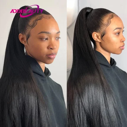 Rabo de Cavalo Rabo de Cavalo de Cabelo Humano Liso Brasileiro – Extensão Remy com Cordão e Presilha, Cor Natural para Mulheres | Loja dos Cabelos
