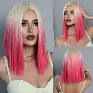Perucas Peruca Ondulada de Cabelo Natural Resistente ao Calor – Ideal para Cosplay e Festas | Loja dos Cabelos
