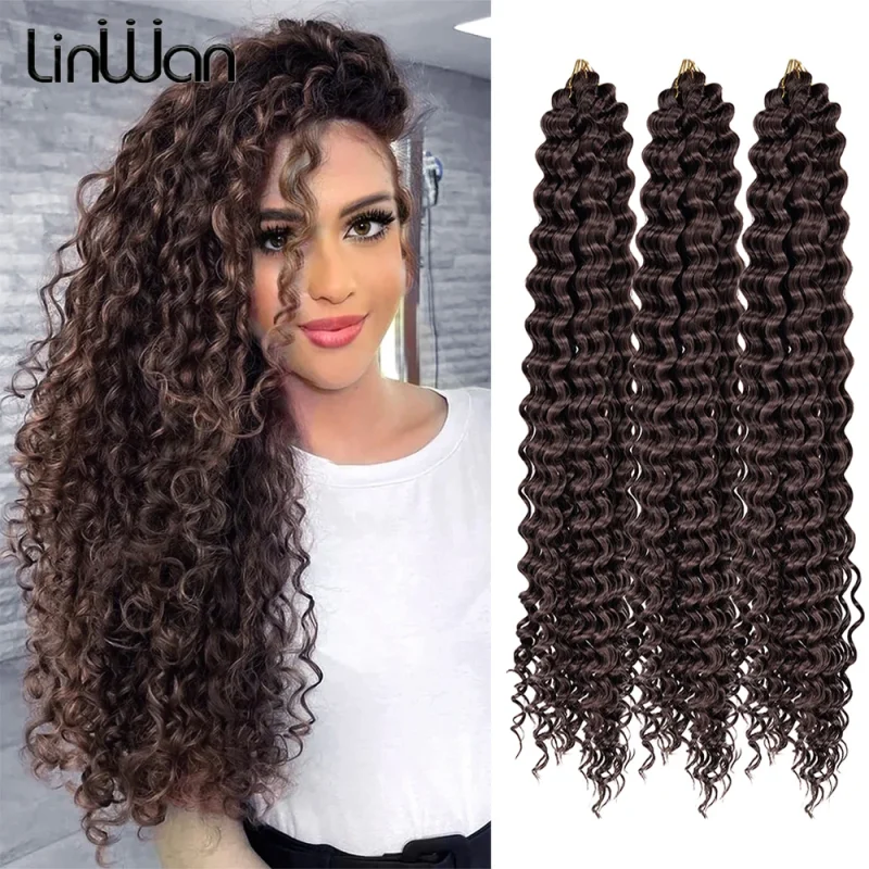 Extensões de cabelo Sintético Extensão de Cabelo Sintético para Crochê com Onda Profunda Ombre Loira Afro Torção e Cachos | Loja dos Cabelos