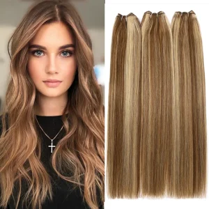 Extensões de cabelo Natural Pacotes de Cabelo Humano Russo 100% Remy Liso para Tranças e Tecelagem – 50g/100g | Loja dos Cabelos