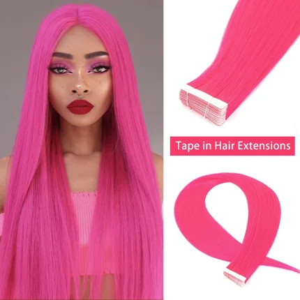 Extensões de cabelo Sintético Extensões de Cabelo Sintético com Fita Adesiva Invisível 26 Polegadas – Natural e Sem Costura | Loja dos Cabelos