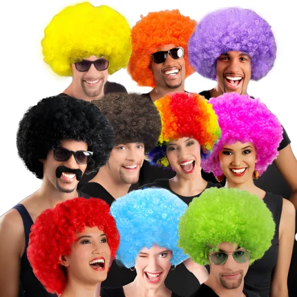 Perucas Peruca Afro Puff Sintética – Cosplay, Festa à Fantasia, Halloween, Anos 80 e Eventos Temáticos | Loja dos Cabelos