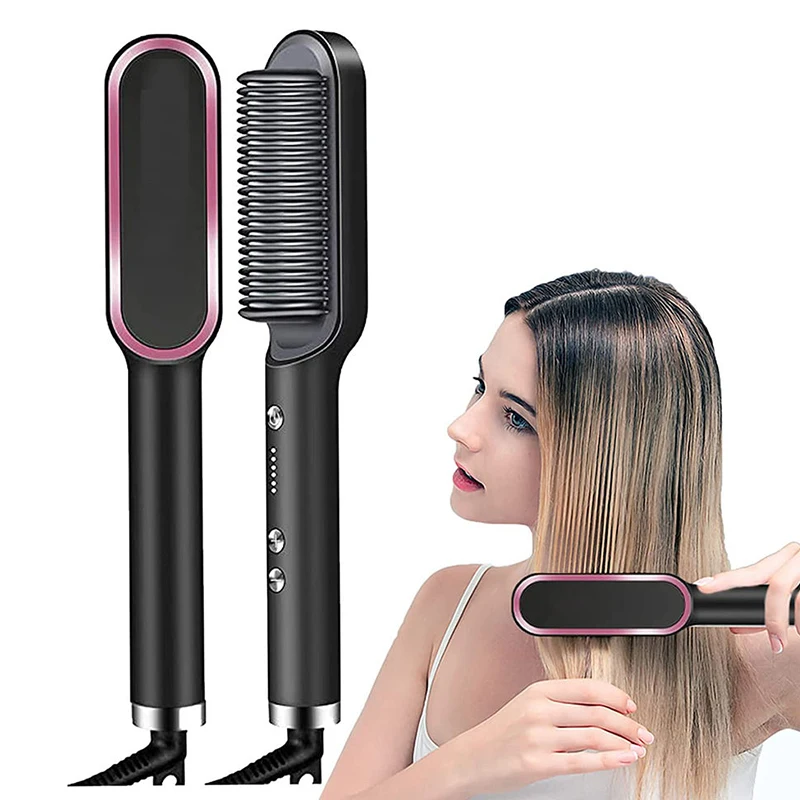 Cosméticos e outros produtos de beleza Escova Alisadora e Modeladora de Cabelo Multifuncional com Íons e Aquecimento Rápido | Loja dos Cabelos