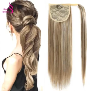 Rabo de Cavalo Rabo de Cavalo de Cabelo Humano Liso 100% Remy – Extensão com Encaixe Natural Preto | Loja dos Cabelos