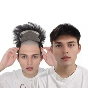 Perucas Peruca Masculina de Cabelo Humano Natural – Sistema Capilar para Substituição e Cobertura dos Fios Brancos | Loja dos Cabelos