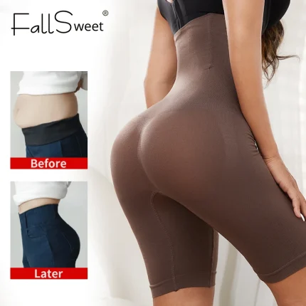 Cosméticos e outros produtos de beleza Shorts Modelador Feminino Fallsweet Cintura Alta – Controle de Barriga, Levantamento de Bumbum e Plus Size XS-6XL | Loja dos Cabelos