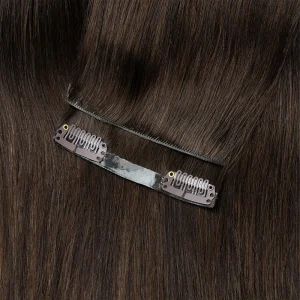 Extensões de cabelo Natural Extensões de Cabelo Humano com Grampo Invisível e Fita Sem Emenda, 7 Peças, 12 a 24 Polegadas, 100g a 120g | Loja dos Cabelos