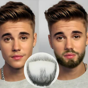 Barbas Barba Falsa Masculina de Cabelo Humano para Cosplay, Teatro, Maquiagem e Uso Diário | Loja dos Cabelos
