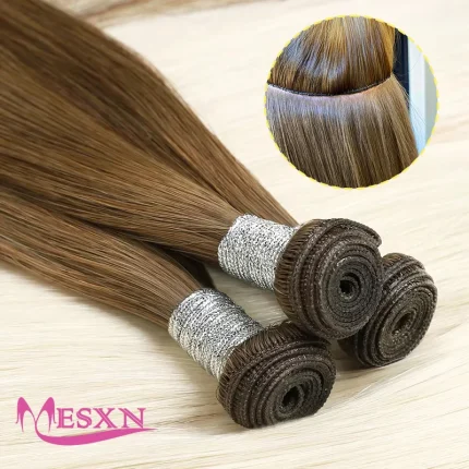 Extensões de cabelo Natural MESXN – Extensões de Cabelo Humano Natural Liso – Preto, Castanho e Loiro | Loja dos Cabelos