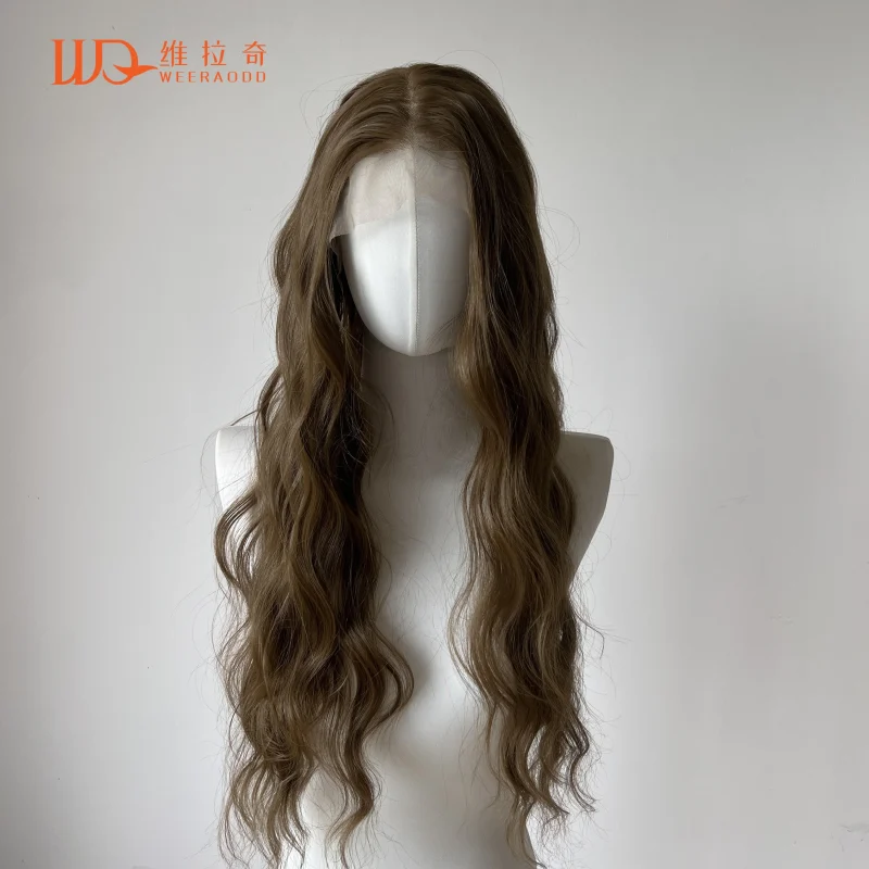 Perucas Peruca Lace Front Azul Gelo Longa 26 Polegadas para Mulheres – Resistente ao Calor, Ideal para Cosplay, Festa e Dia das Bruxas | Loja dos Cabelos